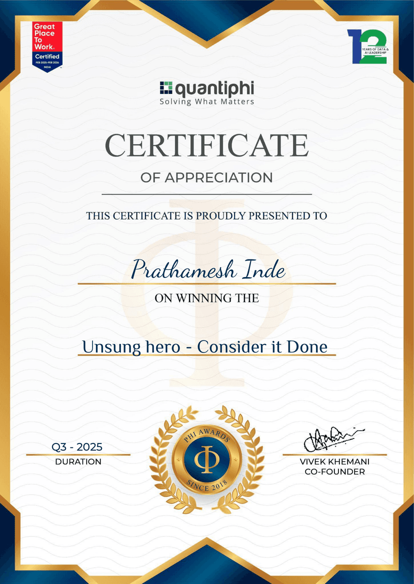 Galactic - Consider It Done Award